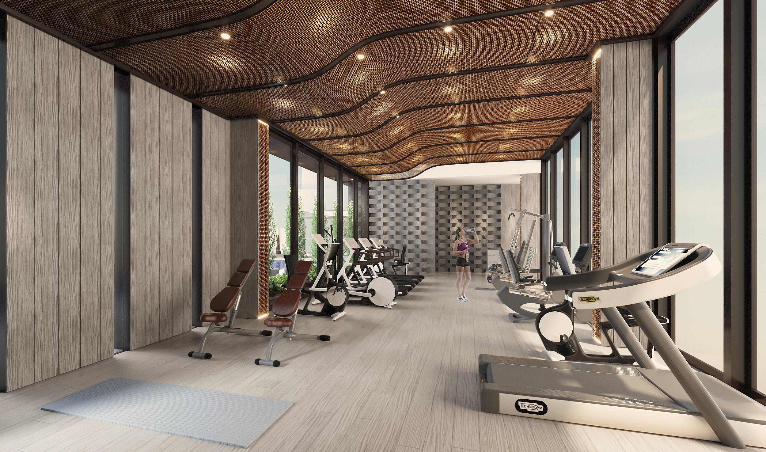 فندق فندق ألفا باي رويال هونغ كونغ المظهر الخارجي الصورة The gym at the 1016